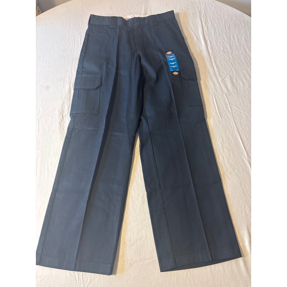 Dickies Cargo Pants Mens‎ 32x32 Navy Blue NEW Relaxed Straight Workwear Utility
